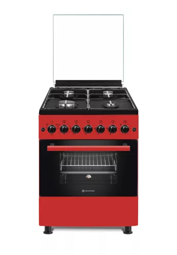 Novacook F6B40EF R meggypiros kombinált tűzhely 57 x 58 cm