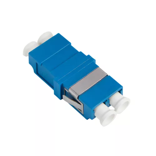Logilink Száloptikai adapter LC Duplex, 12 darabos, perem nélkül, kék (OS2) (FA03LC7)