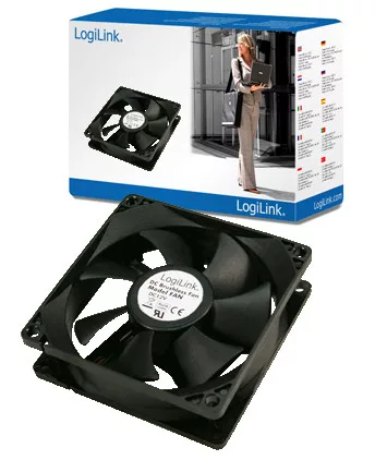 LogiLink Ventilátor 120x120 fekete (FAN103)