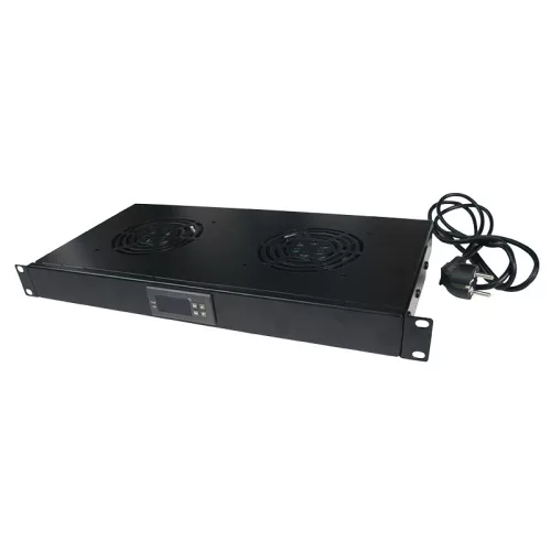 Logilink 19" ventilátor egység 2 ventilátorral, fekete (FAU02FB)