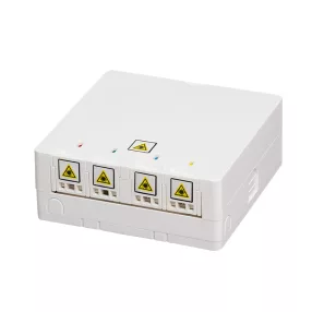   Logilink FTTH 4-utas elosztódoboz, 80 x 80, falra vagy DIN sínre szerelhető