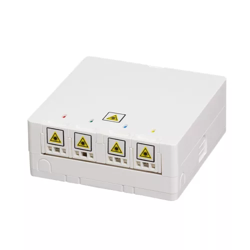 Logilink FTTH 4-utas elosztódoboz, 80 x 80, falra vagy DIN sínre szerelhető