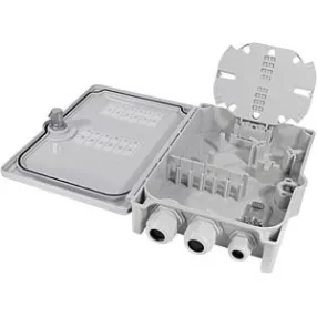   Logilink FTTH elosztó doboz max. 24 szál, 6x LC/QD vagy SC/DX, terheletlen, IP55 (FB124E)