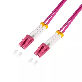   Logilink Acél páncélozott szálas patch kábel OM4, Duplex LC/UPC - LC/UPC, 3,0 m (FC4LC03)