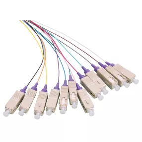   Logilink Fibre Pigtail készlet 12 x SC OM4 2m, színes, lila csatlakozó (FL4SC02)
