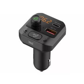   Well FMTRANS-BT-PURE-WL Bluetooth 5.3 FM transmitter, MP3, WMA