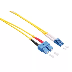   Logilink Fiber duplex patch kábel, OS2, 9/125 , LC-SC, sárga, 5 m (FP0LS05)