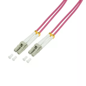  Logilink Fiber duplex patch kábel, OM4, 50/125 , LC-LC, lila, 50 m (FP4LC50)