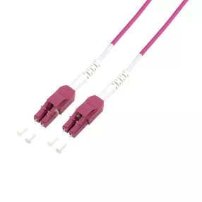   Logilink Fiber duplex patch kábel, OM4, 50/125 , Uniboot LC-LC, lila, 10 m (FP4UB10)