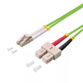   Logilink Fiber duplex patch kábel, OM5, 50/125 , LC-SC, lime zöld, 1 m (FP5LS01)