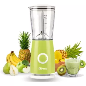   Girmi FR03 kompakt elektromos turmixgép, 170 W teljesítmény, 400 ml-es keverőpohár és rozsdamentes acél pengék, Zöld (FR0303)