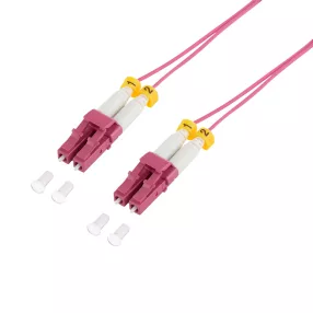   Logilink Szupervékony OM4 szálas patch kábel LC-LC duplex, 5,0 m (FS4LC05)