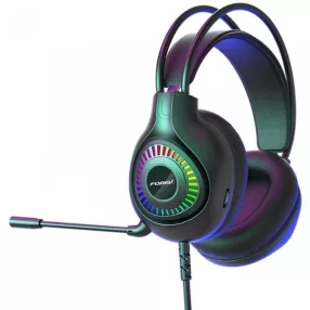   Forev FV-G96 gamer sztereró fejhallgató mikrofonnal, rgb ledvilágítással