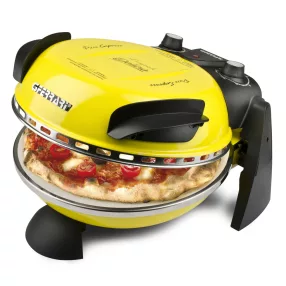   G3 Ferrari G10006 Forno Pizza Delizia Yellow, eredeti sárga színű olasz házi pizza sütő, 5 perc alatt, 400 fokon, 31cm-es pizza