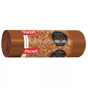   PACLAN SZELEKTÍV BIO HULLADÉK GYŰJTŐ SZEMETESZSÁK 120L (10DB/TEKERCS) 70CMX110CM 17MY