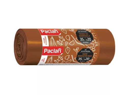 PACLAN SZELEKTÍV BIO HULLADÉK GYŰJTŐ SZEMETESZSÁK 35L (20DB/TEKERCS) 50CMX60CM 9MY