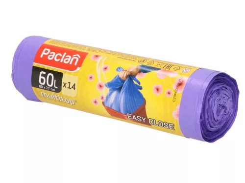 PACLAN MULTI TOP ILLATOS SZEMETESZSÁK 60L (14DB/TEKERCS) 60CMX67CM 15MY