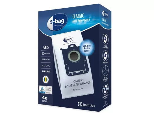 IZ-E5/PH5GY01S ELECTROLUX / AEG / PHILIPS S-BAG CLASSIC E201S GYÁRI MIKROSZÁLAS PORZSÁK (4DB/CSOMAG) / 9001684589