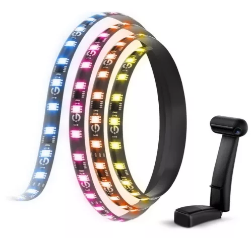 Govee Envisual TV háttérvilágítás T2 kettős kamerával (75~85 hüvelyk) Hang + Wifi + Bluetooth vezérléssel, GOVH605C312