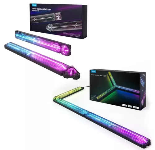 Govee Gaming Smart Okos Fali LED Dekorációs Lámpa - RGB  (4+1) Hang + Wifi + Bluetooth vezérlésel, GOVH6063 