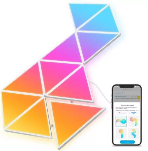 Govee Glide RGBIC  háromszögletű fénypanelek  Wi-Fi +  Bluetooth vezérléssel, GOVH6067