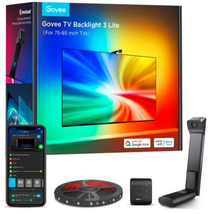 Govee Envisual TV LED Háttérvilágítás kamerával 75 - 85  Tv-hez (MATTER) Hang + Wifi + Bluetooth vezérléssel, GOVH60993D2