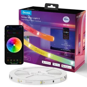   Govee RGBIC Wi-Fi + Bluetooth LED szalagfények védőbevonattal (10M) Hang + Wifi + Bluetooth vezérléssel, GOVH612C