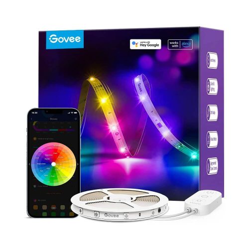 Govee RGBIC Basic  LED Szalag (5 Méter) Hang + Wi-Fi & Bluetooth vezérléssel, GOVH618A