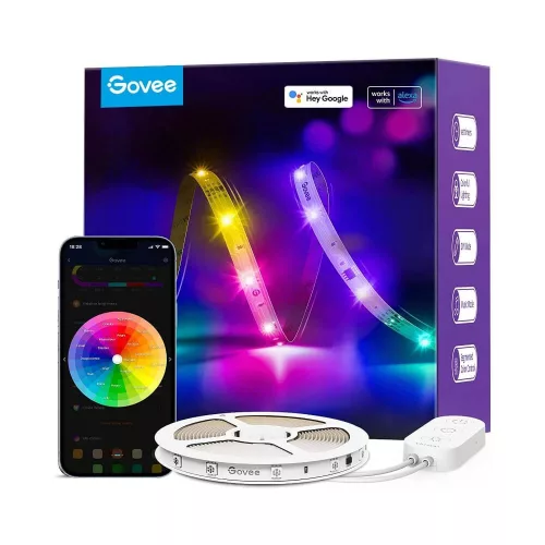 Govee RGBIC Basic  LED szalagfény (10 méter) Hang + Wifi + Bluetooth vezérlésel, GOVH618C