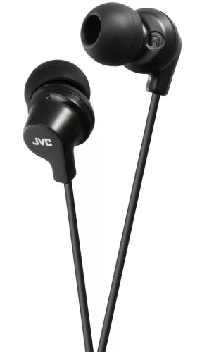 JVC HA-FX10B utcai fülhallgató fekete, 9mm neodímium meghajtóval, 1,2m kábel, 3 szilikon betét