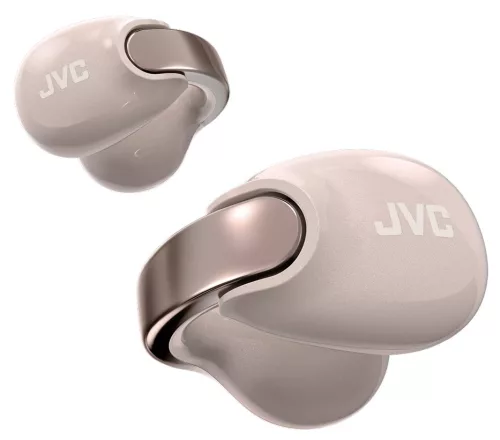JVC HA-NP1T Pearl Edition vezeték nélküli nyitott fülklipsz fülhallgató, 24 óra üzemidő, IPX4, Bluetooth 5.3, lágy barackos gyöngyházfényű homokszín
