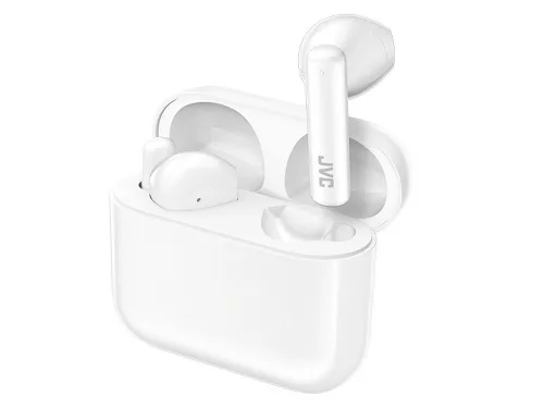 JVC HA-A4T-W True Wireless Bluetooth fülhallgató fehér, 12 mm neodímium, IPX4, 30 óra üzemidő