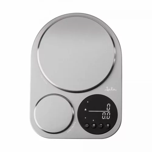 Jata HBAL1254 inox digitális konyhai mérleg, dupla mérőfelület, 5kg