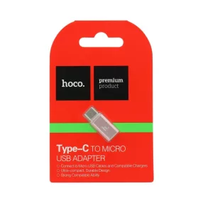 HOCO adapter Type-C to Micro USB rózsaarany