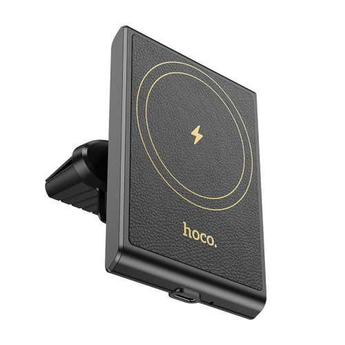 HOCO HW19 Precious Autós MagSafe vezeték nélküli töltő 15W szellőzőrácsra fekete