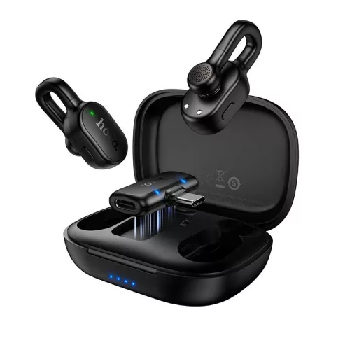 Hoco L27 Vezeték nélküli csíptetős mikrofon USB C fekete