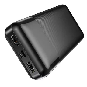 HOCO J72A Easy travel power bank (20000mAh) dual USB, fekete