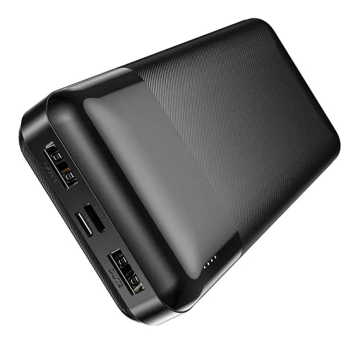 HOCO J72A Easy travel power bank (20000mAh) dual USB, fekete