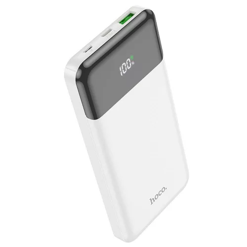 HOCO J102 power bank 10000 mAh PD QC3.0 3A 20W 1 x USB-A, 1 x USB-C fehér