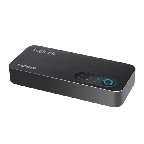 Loiglink HDMI-elosztó, 1x2-port, 4K/60 Hz, HDCP, HDR, CEC, leskálázó (HD0059)