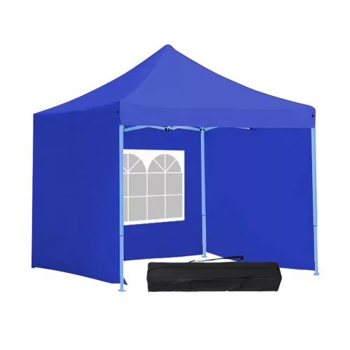 Timeless Garden Összecsukható kerti pavilon több típusban-2,9x2,9 méteres-kék-pavilon+oldalfal+hordtáska (HOP1000807-1)