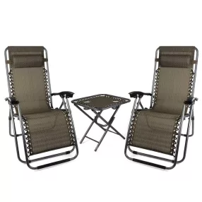   Timeless Garden 2 db zéró gravitáció kerti szék asztallal (HOP1000918-1)