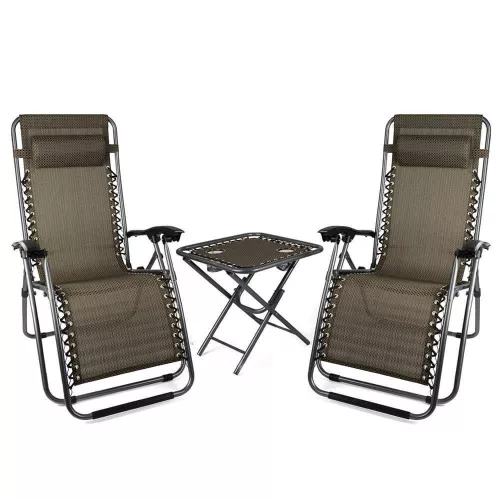 Timeless Garden 2 db zéró gravitáció kerti szék asztallal (HOP1000918-1)