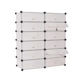   Timeless Home Műanyag elemes cipőtároló szekrény, több színben-fehér (HOP1001016-2)