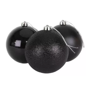   Timeless Christmas 112 részes karácsonyfadísz, fekete (HOP1001123-7)