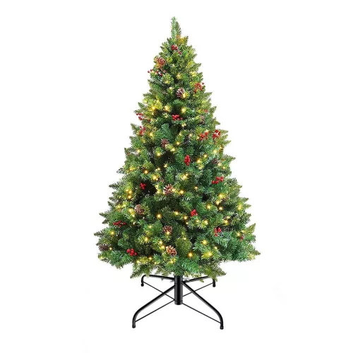 Timeless Christmas LED-es műfenyő több típusban, melegfehér-100 LED-es, 120 cm (HOP1001379)