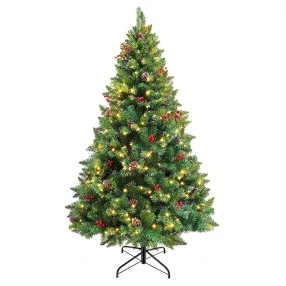   Timeless Christmas LED-es műfenyő több típusban, melegfehér-260 LED-es, 180 cm (HOP1001381)