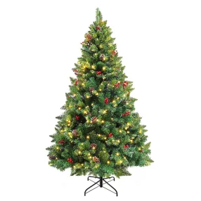   Timeless Christmas LED-es műfenyő több típusban, melegfehér-320 LED-es, 210 cm (HOP1001382)