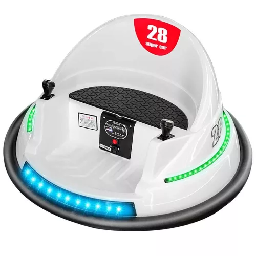 Timeless Toys Elektromos gyermek dodzsem 6V, akku+távirányító, fehér (HOP1001493-1)