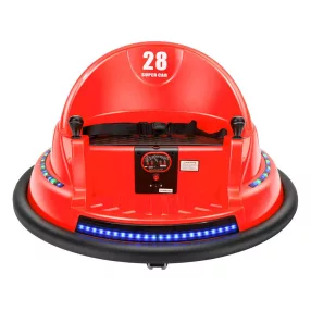   Timeless Toys Elektromos gyermek dodzsem 6V, akkumulátorral, távirányítóval, piros (HOP1001493-2)